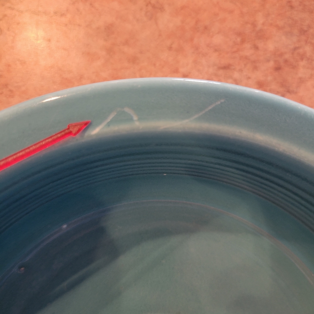 Vintage Fiesta 8.5" Nappy Bowl ~ Fiestaware ~ Serving Bowl ~ Turquoise - Picture 13 of 16